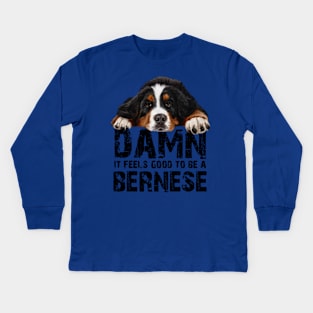 Bernese mountain dog Kids Long Sleeve T-Shirt